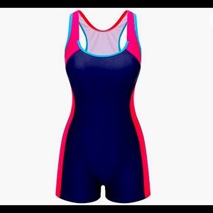 😍3for$25😍Lemef one piece boyleg sport swim wear for women.